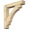 Ekena Millwork Merced Block Rough Sawn Bracket w/ Offset Brace, Douglas Fir, 8"W x 44"D x 44"H BKT0806X44X44MRC05RDF - alternate 1